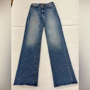 MOTHER Jeans The Kick It High Rise Scenic Route Blue Denim Women’s 25